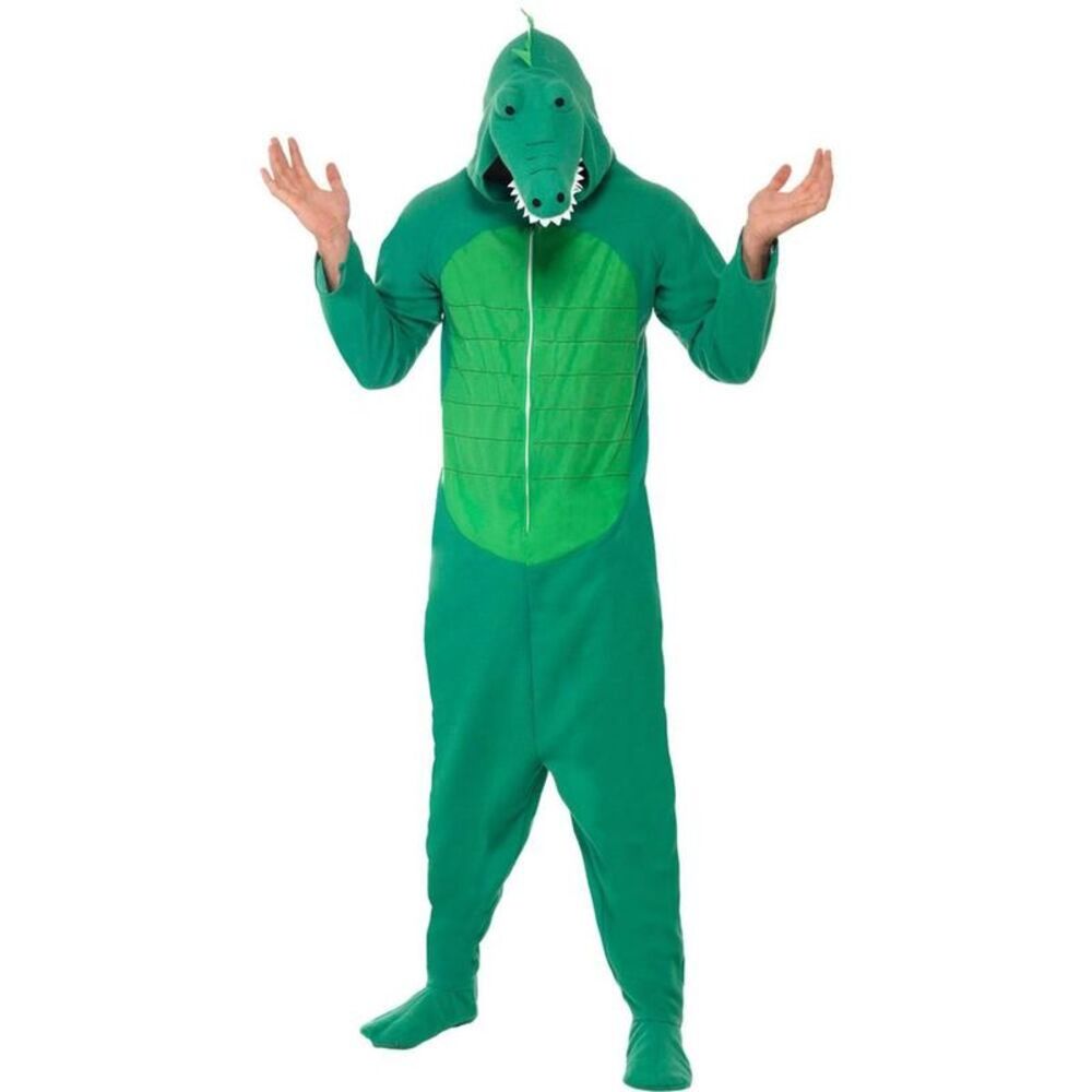 Smiffys Mens Crocodile  Jumpsuit / Green